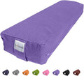 Sol Living Yoga Bolster Pillow Rectangular Meditation Cushion Cotton Meditation Accessories for Restorative Yoga Meditation Pillow Yoga Pillow Firm Body Pillow Bolster Pillow for Legs Removable Cover