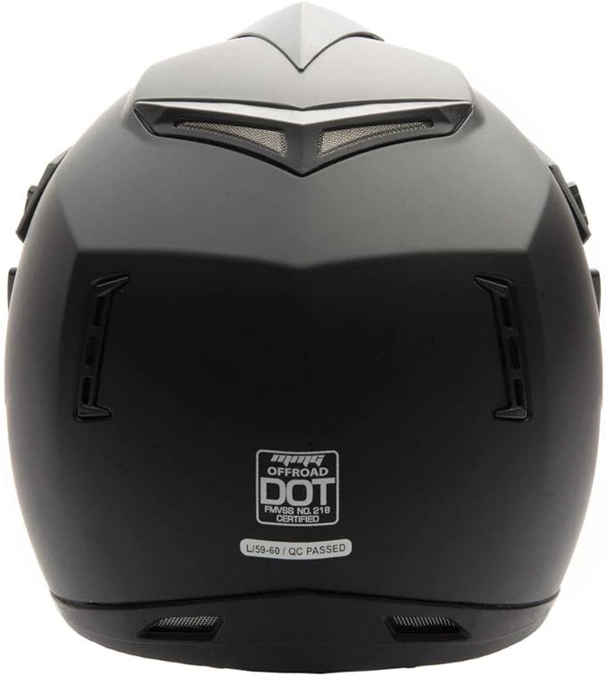 MMG Adult Motorcycle Off Road Helmet DOT - MX ATV Dirt Bike Motocross UTV - with Goggles