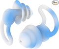 Reusable Swimming Ear Plugs with Nose Clips -2 Pairs Silicone Swimmers Ear Plugs for Adult Water Surfing, Snorkeling, Sleeping and Shower
