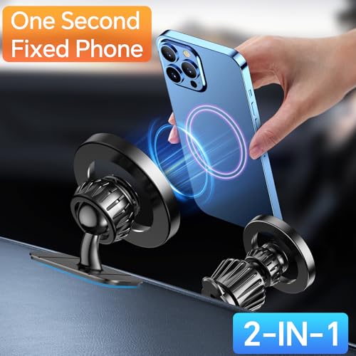 MagSafe Car Mount — 20 Strong Magnets Magnetic Dashboard Phone Holder for iPhone 17/16/15/14