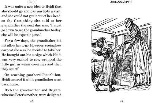 HEIDI (Abridged & illustrated edition) by Johanna Spyri
