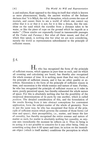The World as Will and Representation, Vol. 1 by Schopenhauer, Arthur
