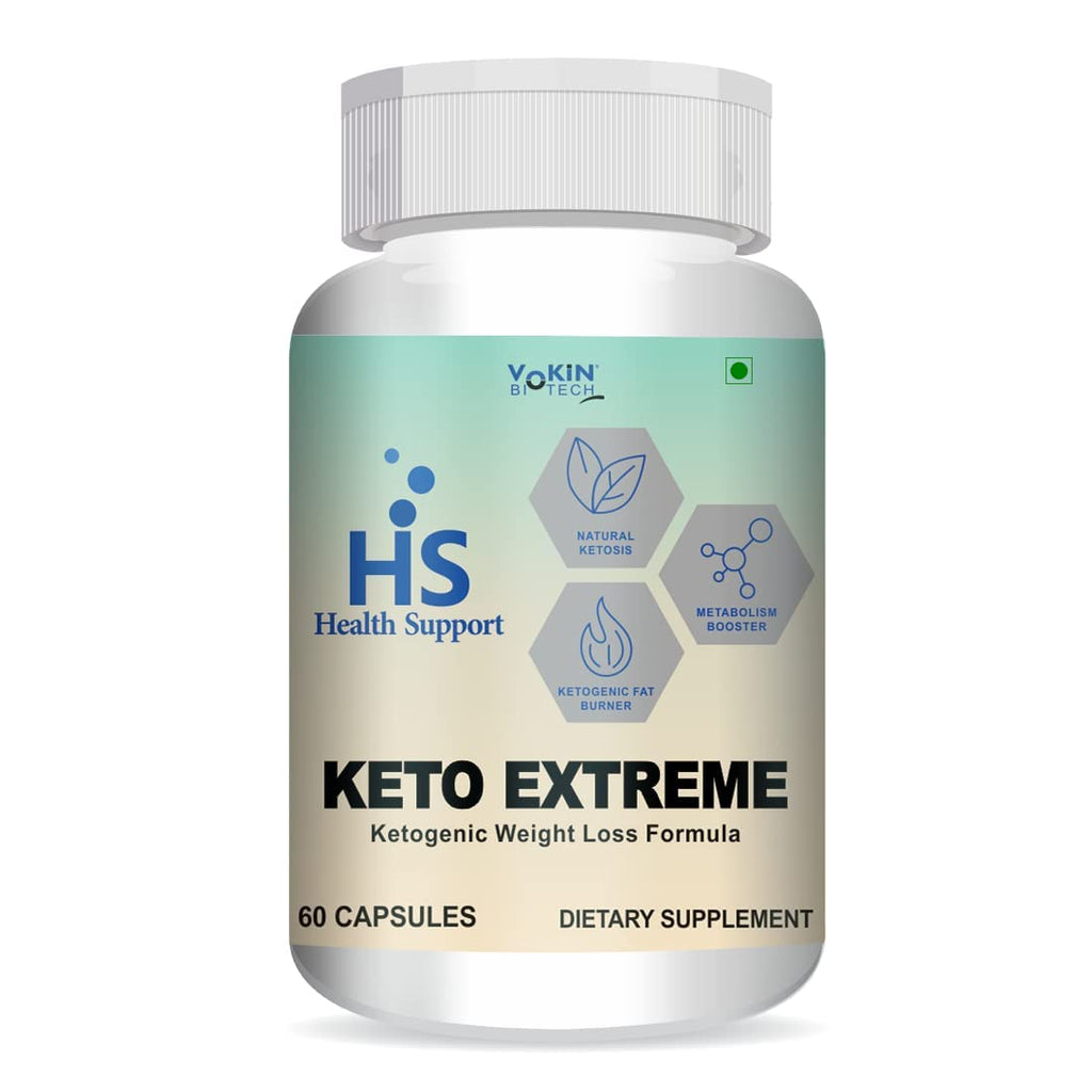 Vokin Biotech Keto Extreme Ketogenic Weight Loss Formula with Garcinia Cambogia Extract Fat Burner | Metabolism Booster