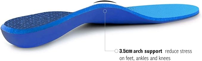 Plantar Fasciitis Feet Insoles Arch Supports Orthotics Inserts Relieve Flat Feet, High Arch (Mens 13-13 1/2)
