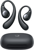 Baseus Eli Sport 2 Open-Ear Headphones Wireless Earbuds,Secure Earhook Sport Design,Ultra-Comfort,4-Mic Clear Calls, IP57 Waterproof,45H Play, Bluetooth 6.0 Earhook Fit Running Workout Gym -Black