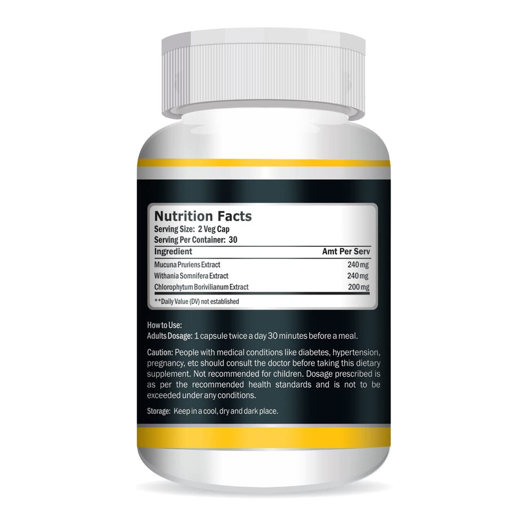 Vokin Biotech 100% Natural Max Power 800MG Testosterone Booster And Bodybuilding Supplement
