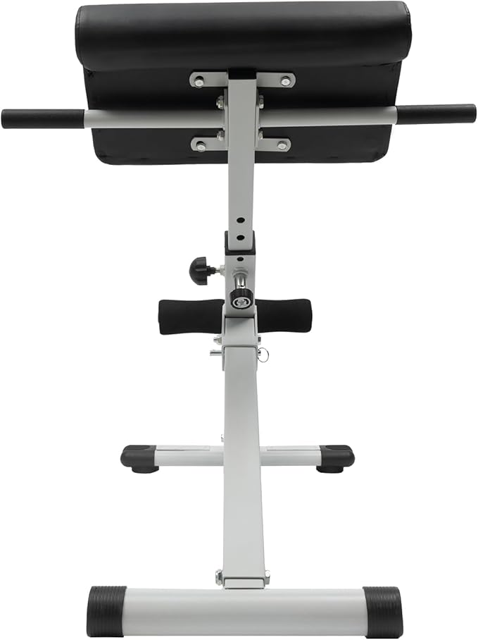 Roman Chair, Hyperextension Bench Roman Chair Adjustable Back Extension Machine Lower Back Exercise Equipment Multi-Functional Workout Bench for Home Gym Full Body Abs Glutes Core Muscles