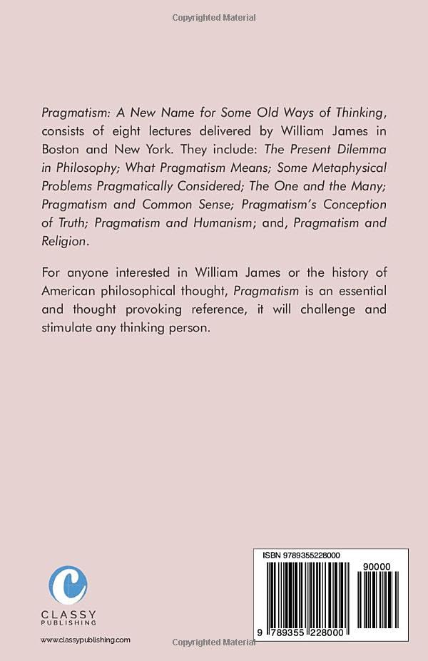 Pragmatism by James, William
