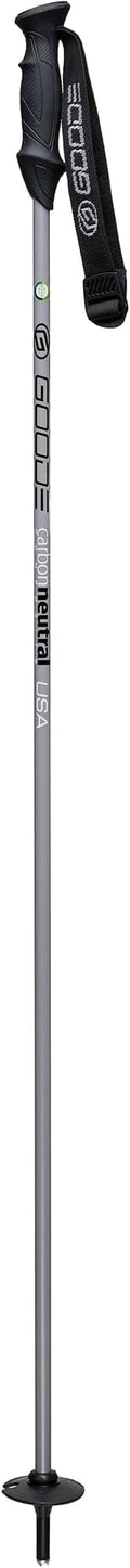 GOODE Carbon Neutral Ski Poles – Ultra-Lightweight & Durable Eco-Friendly Composite – High-Performance Shock Absorbing Downhill Ski Poles for Men & Women - Pair