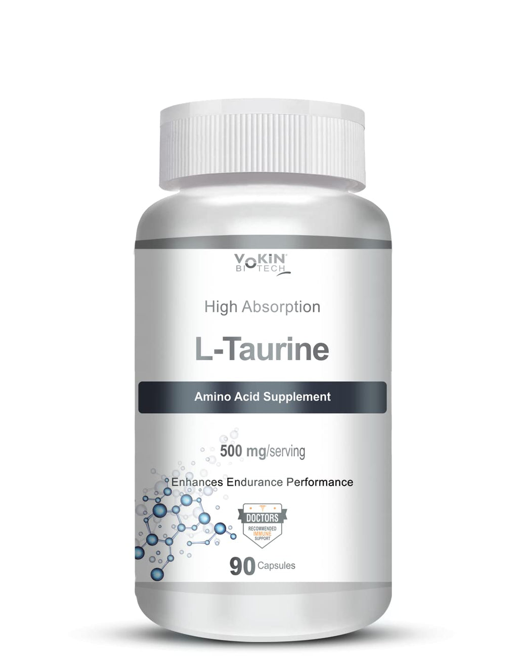 Vokin biotech L-Taurine - Amino Acid Supplement - 500mg