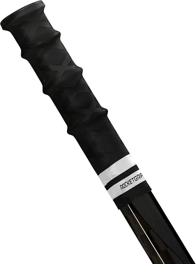 Hockey Stick Rubber Replacement Grip - Better Than Grip Tapes - Long Lasting Premium Quality Easy to Install Ice Hockey Sports Grip for Adults and Kids