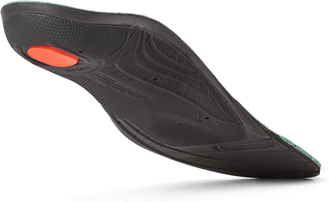 Icebug Comfort Insoles with Dynamic Arch Support, Charcoal High Arch, M 5/W 6.5-7