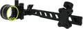 Archery 5-Pin Bow Sight - 0.019" Fiber, Brass Pin, Aluminum Machined - Right and Left Handed, with Hi-Vis Level for Archery, Hunting, Shooting
