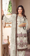 Anaita White Chiffon Suit with Embroidery & Sequence Work