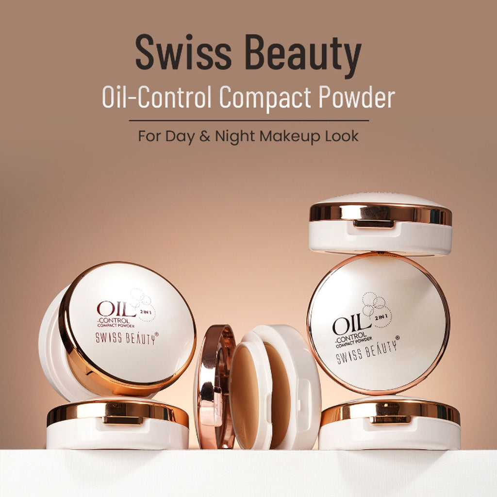 Swiss Beauty Oil Control Compact Powder - 04 Skin Beige