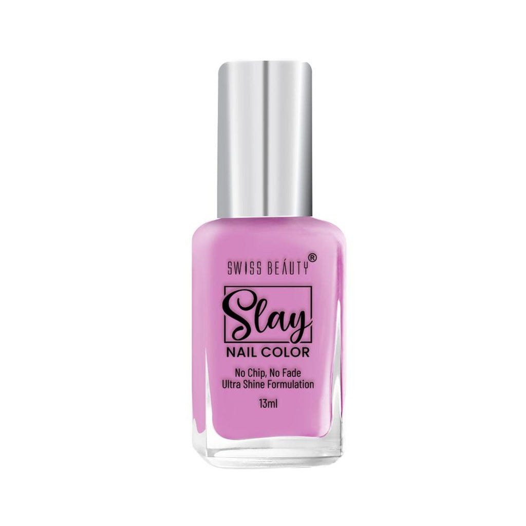 Swiss Beauty Slay Nail Color Ultra Shine Formulation - 01 Rush Pink
