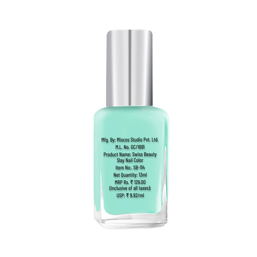 Swiss Beauty Slay Nail Color Ultra Shine Formulation - 10 Sunny
