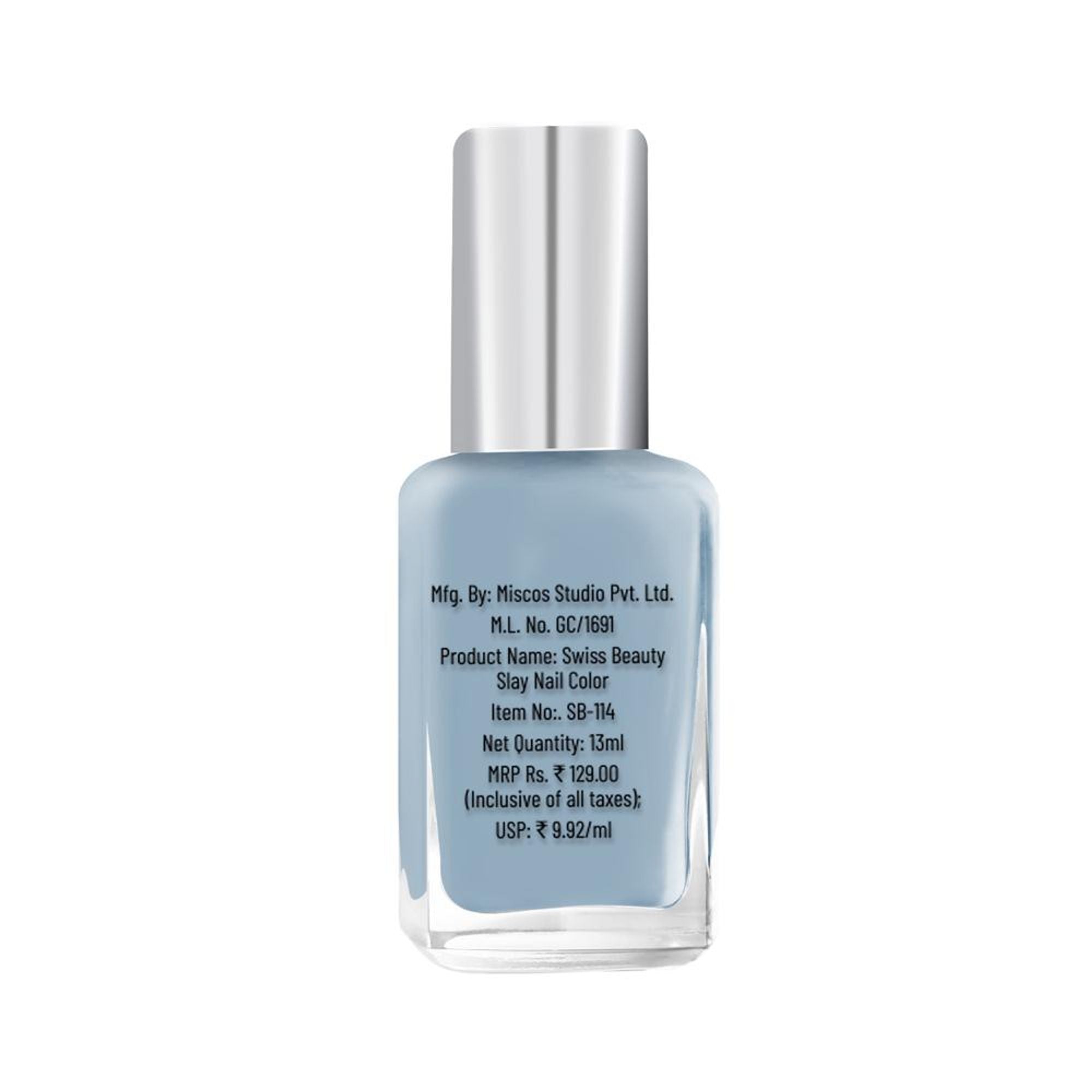 Swiss Beauty Slay Nail Color Ultra Shine Formulation - 17 Sea Bed