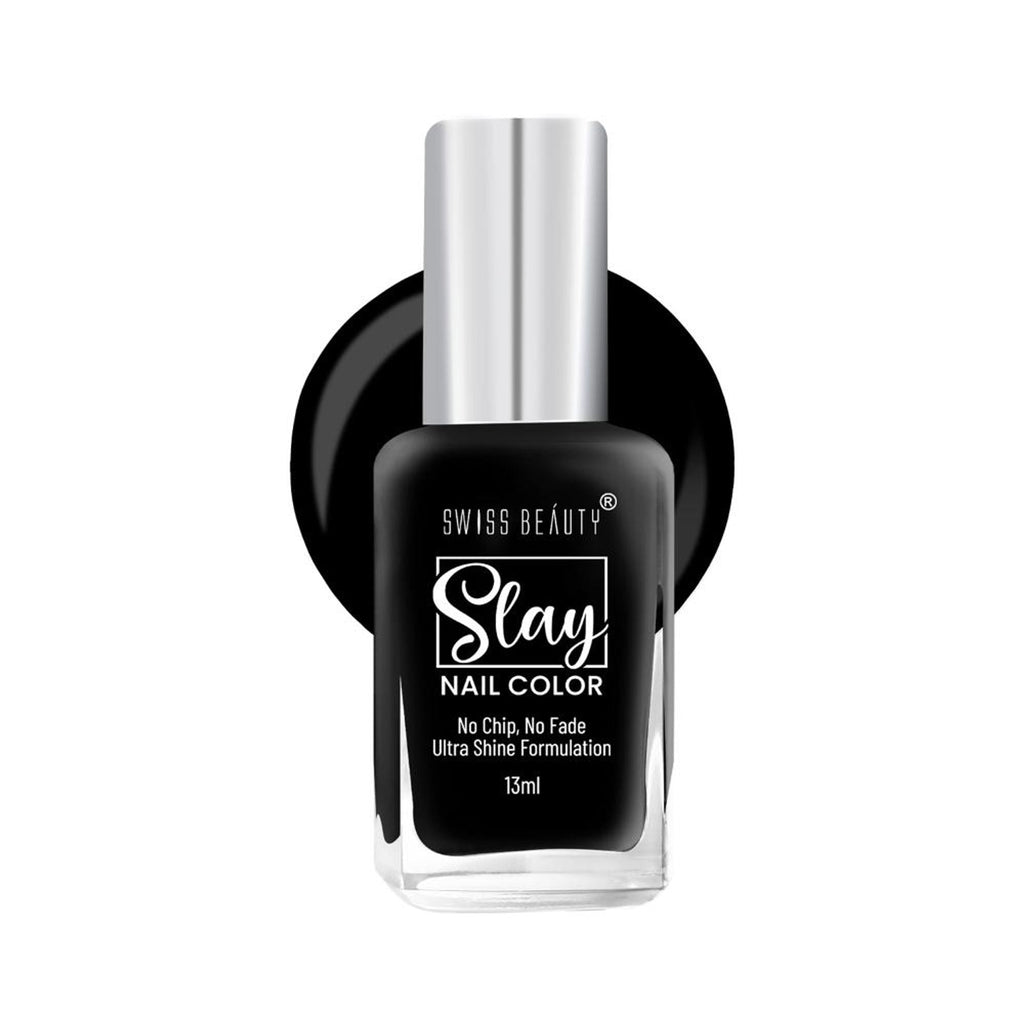 Swiss Beauty Slay Nail Color Ultra Shine Formulation - 22 Mid Night
