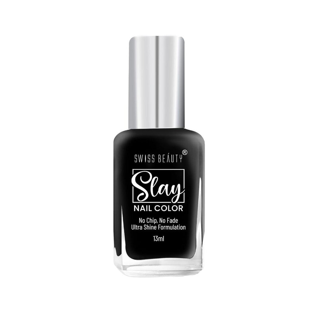 Swiss Beauty Slay Nail Color Ultra Shine Formulation - 22 Mid Night