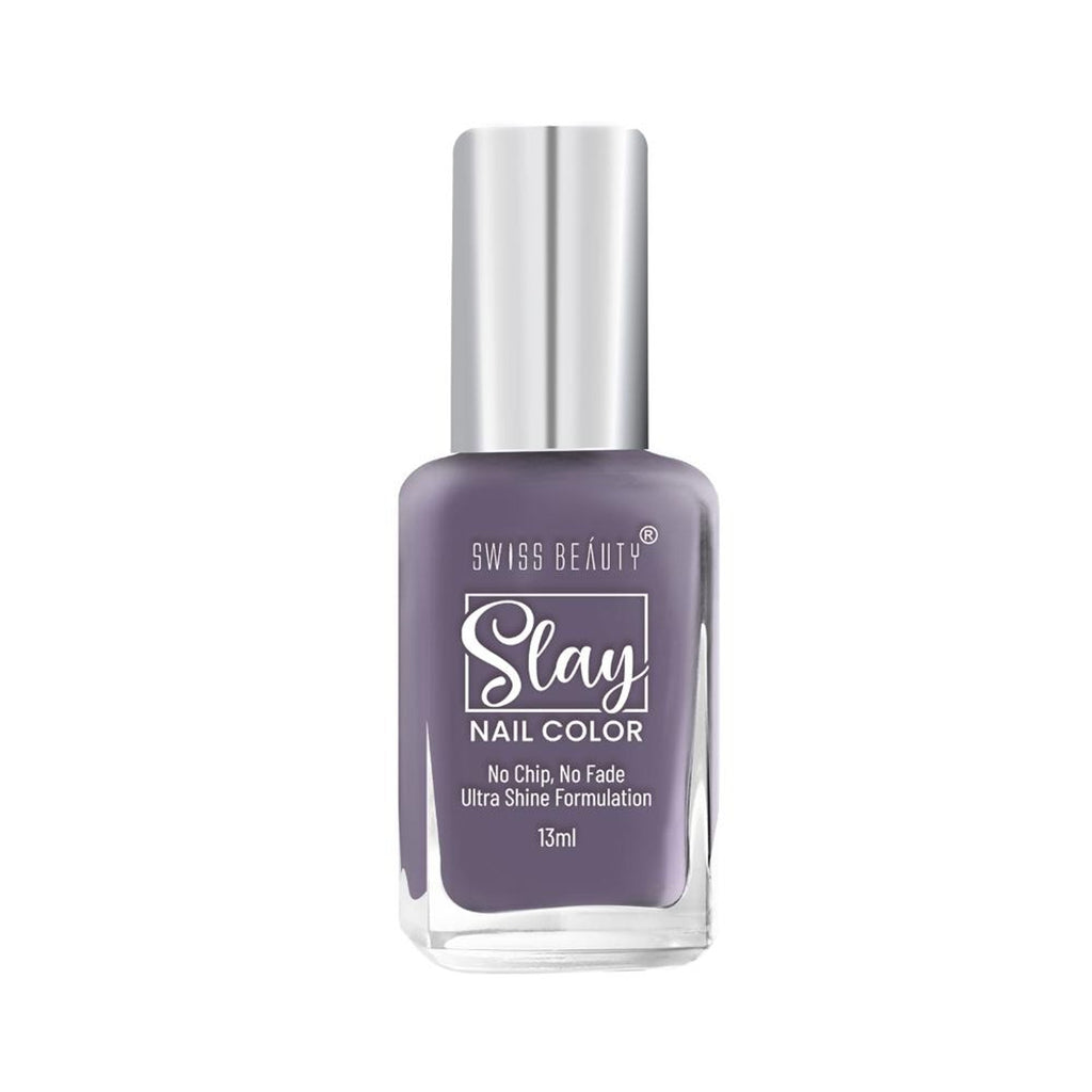 Swiss Beauty Slay Nail Color Ultra Shine Formulation - 40 Grape