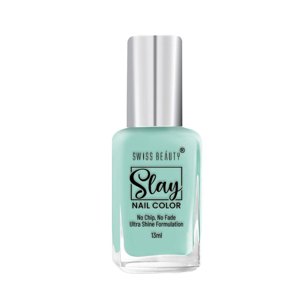Swiss Beauty Slay Nail Color Ultra Shine Formulation - 43 Tropical Green