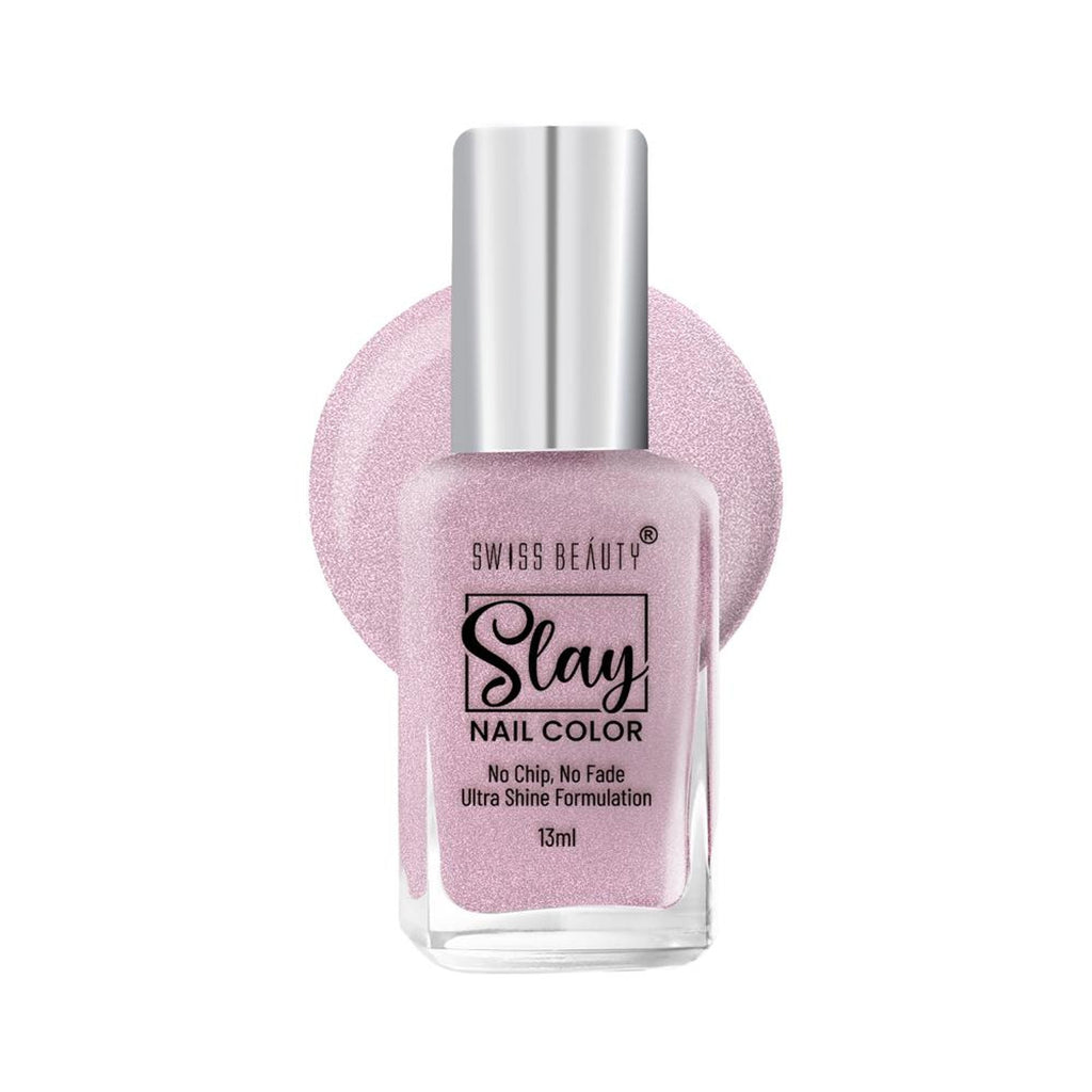 Swiss Beauty Slay Nail Color Ultra Shine Formulation - 49 Sheer Elegance