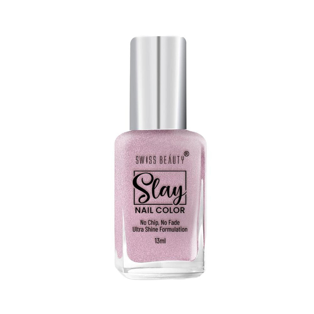 Swiss Beauty Slay Nail Color Ultra Shine Formulation - 49 Sheer Elegance