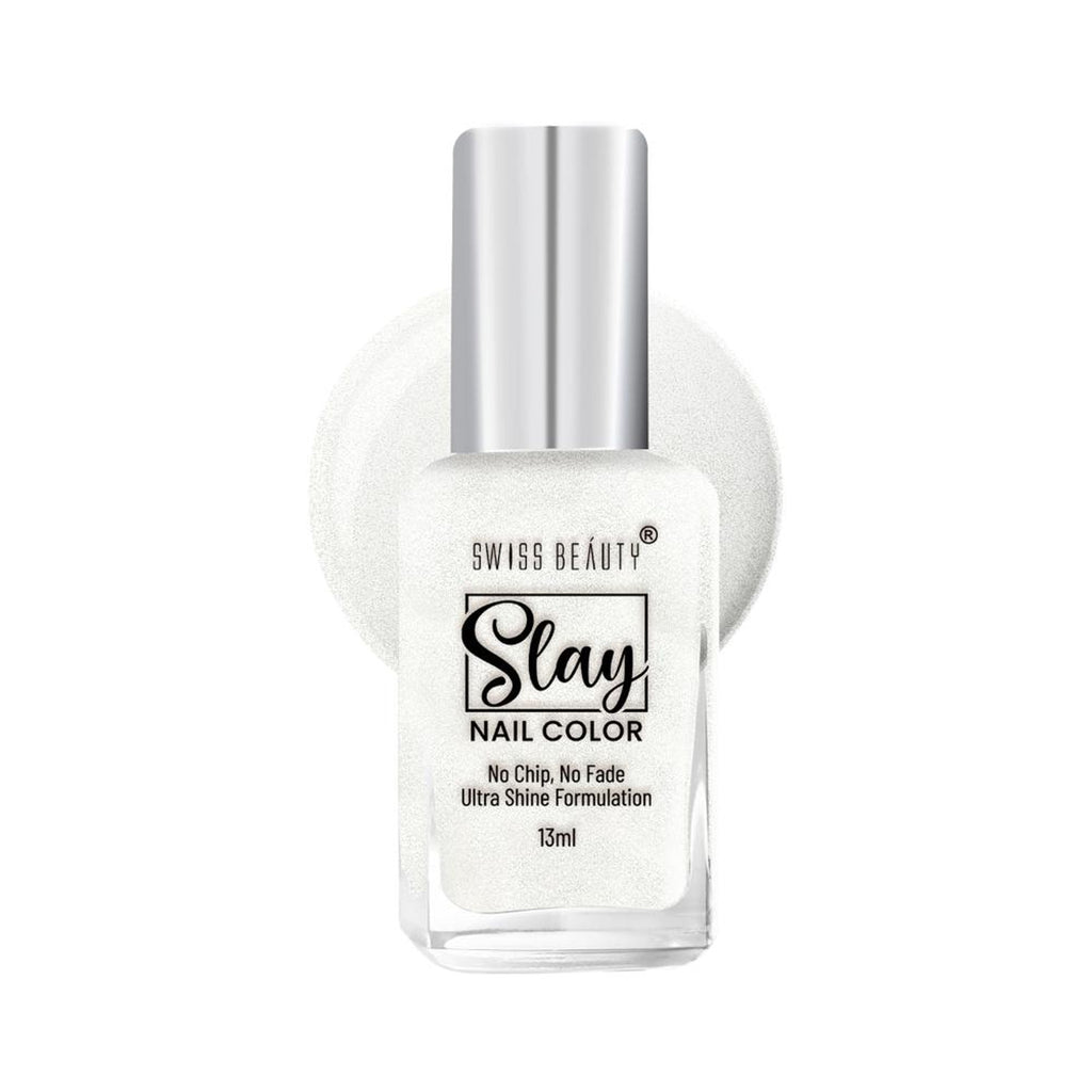 Swiss Beauty Slay Nail Color Ultra Shine Formulation - 54 Pearl