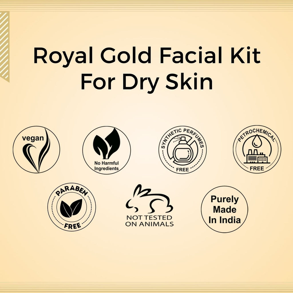 Aroma Treasure Royal Gold Facial Kit For Dry Skin - Single Time