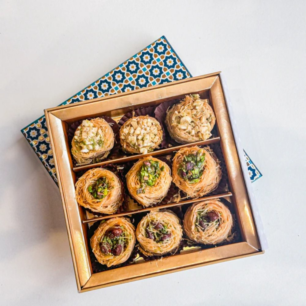 Gwalia Sweets Assorted Birdnest Baklawa Box
