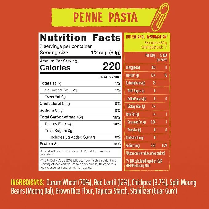 WickedGud Penne Pasta Semolina