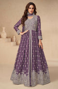 Anaita Dark Purple Chinon With Sequence Embroidery Salwar Suit