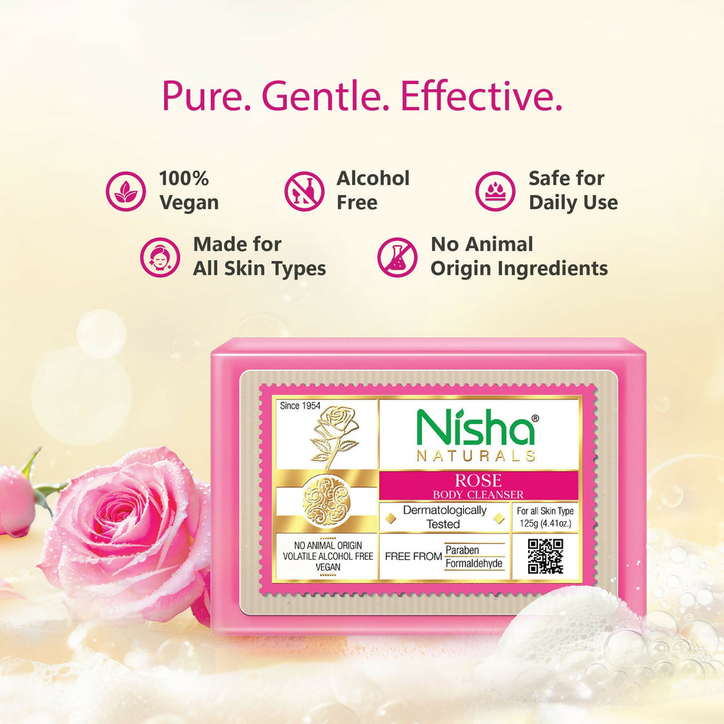 Nisha Rose Body Cleansing Soap Bar