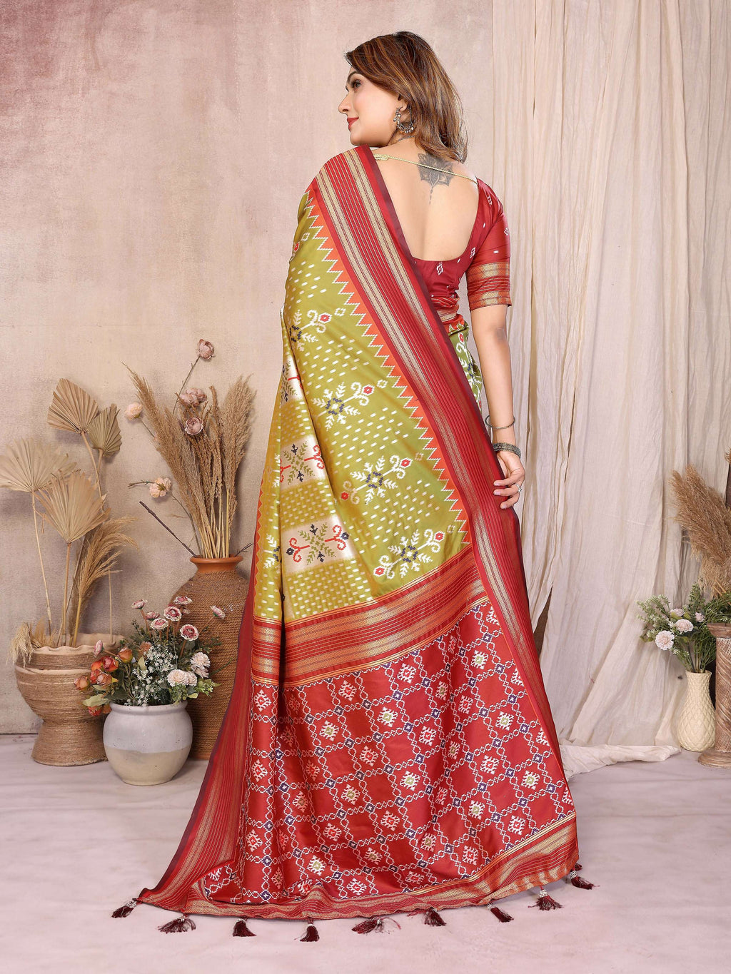 Aastha Fashion Pista Soft Silk Weaving Saree