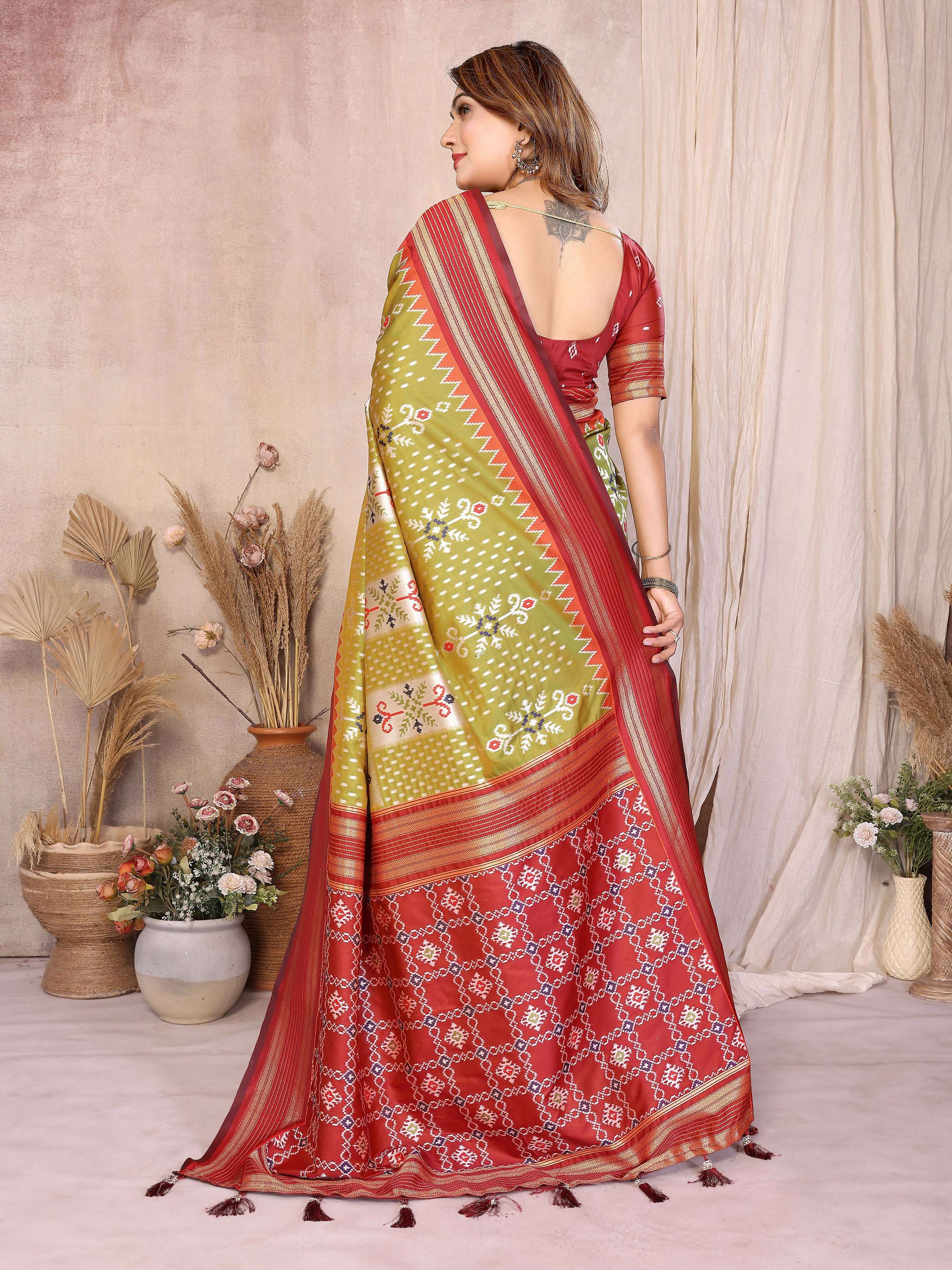 Aastha Fashion Pista Soft Silk Weaving Saree