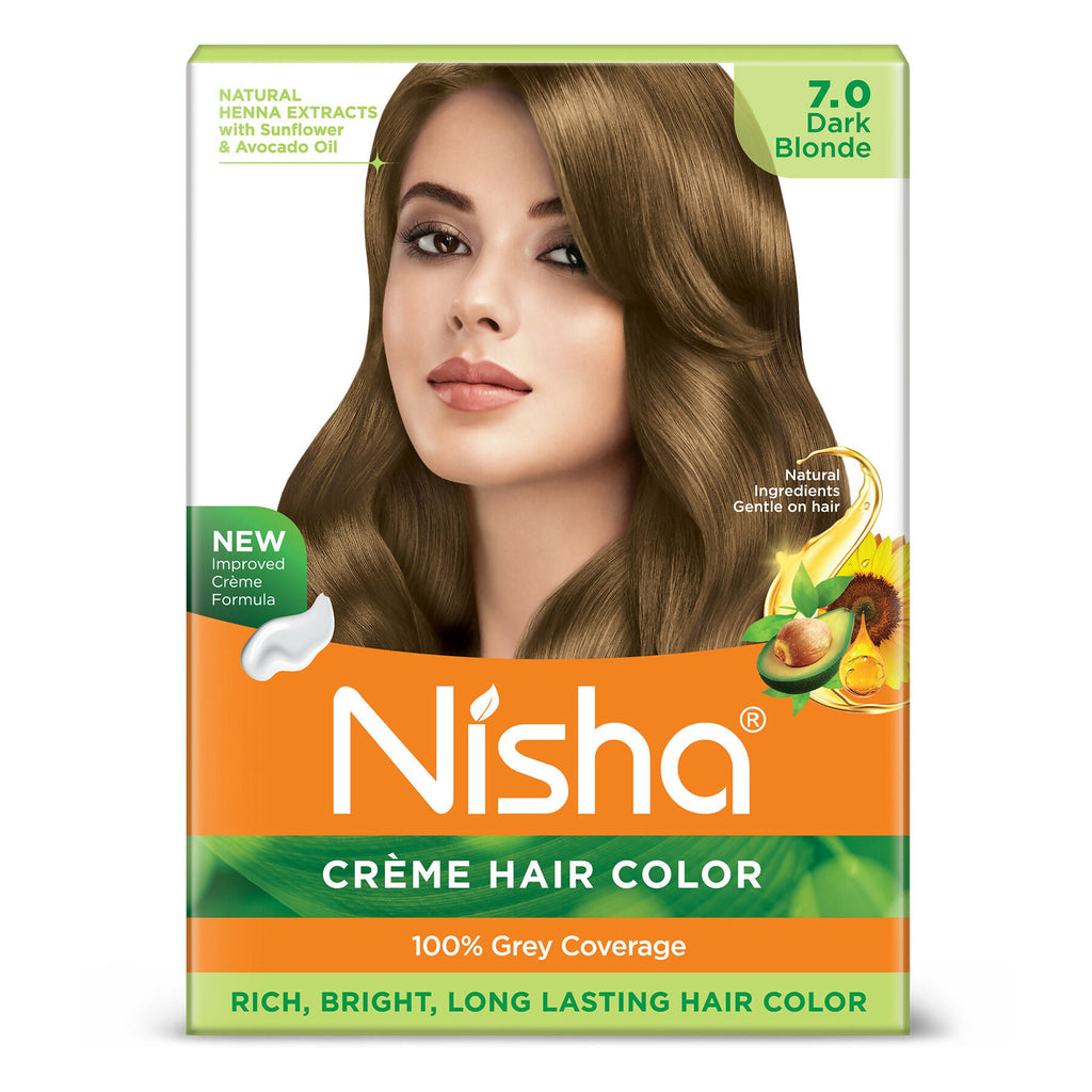 Nisha Creme Hair Color for Women - Dark Blonde