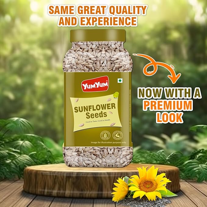 Yum Yum Roasted & Salted Sunflower Seeds Jar