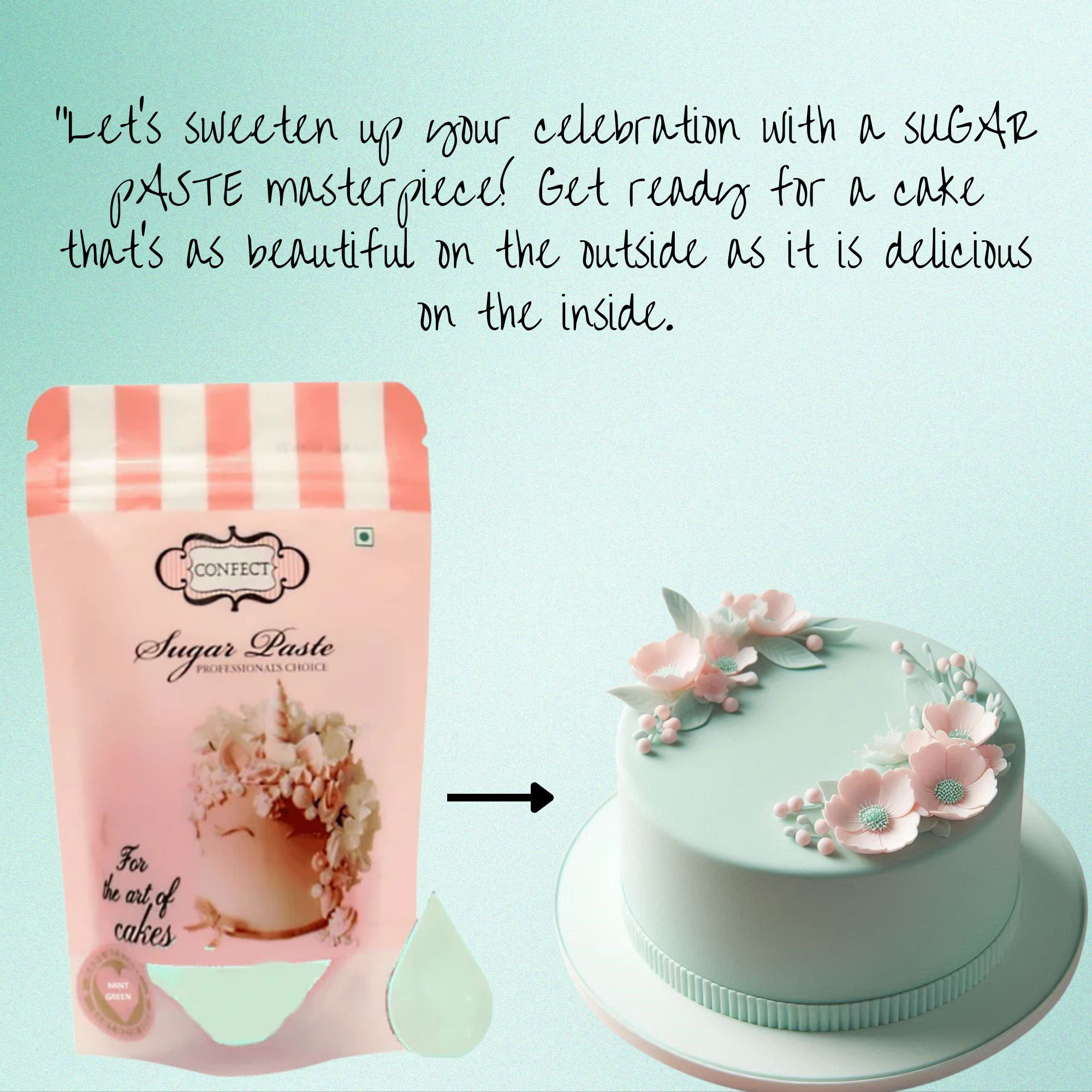 Confect Mint Green Fondant | Edible Sugarpaste