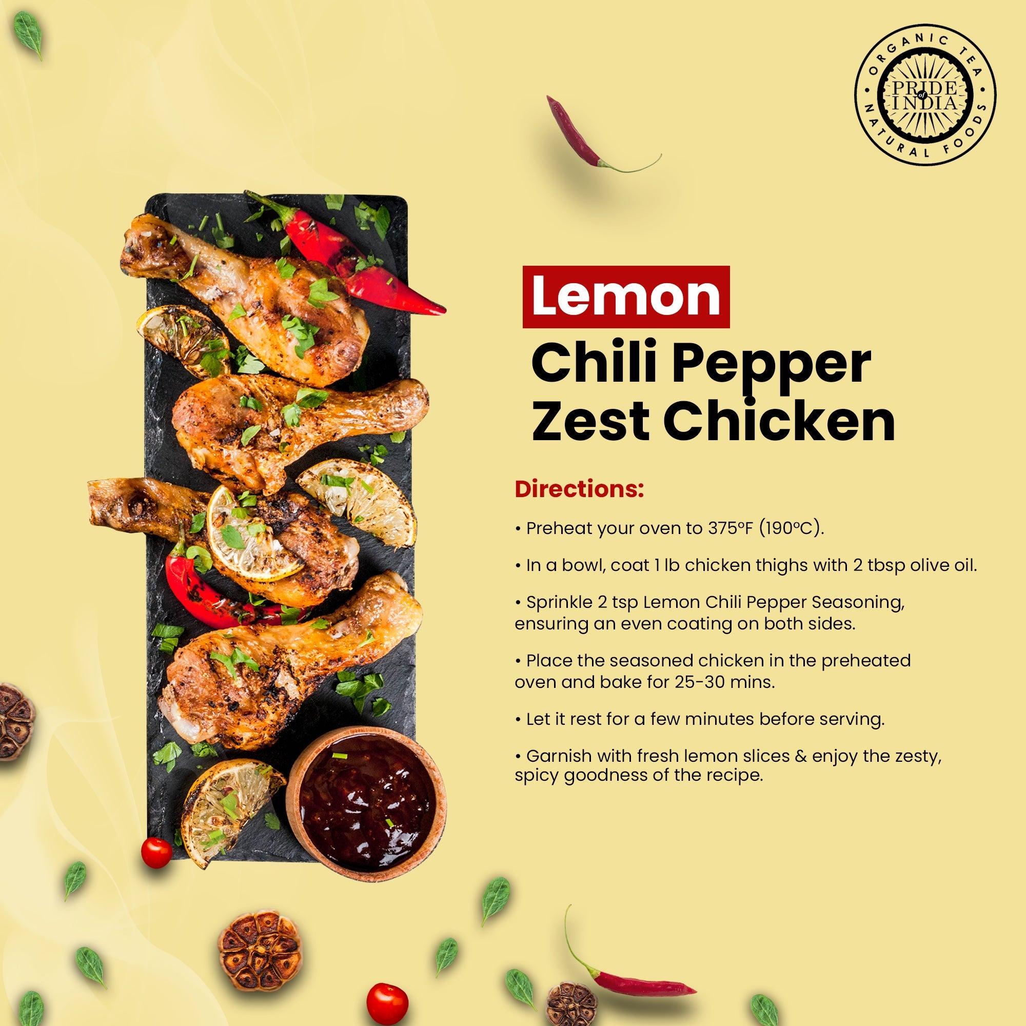 Lemon Chili Pepper Seasoning
