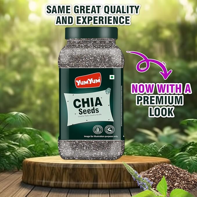 Yum Yum Raw Chia Seeds Jar