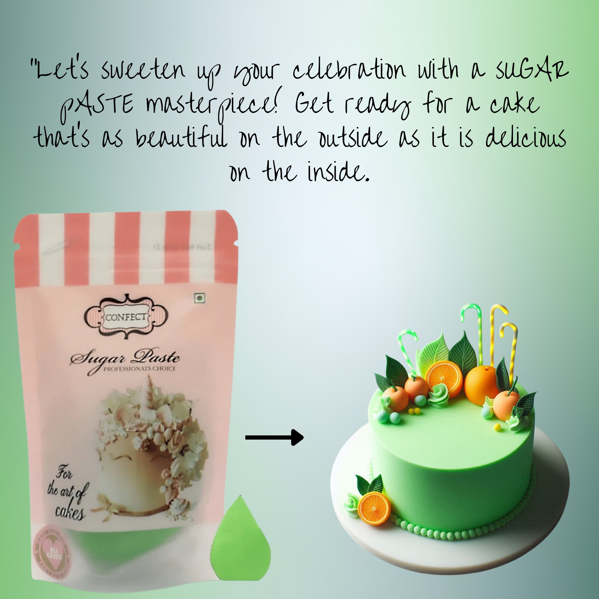 Confect Neon Green Fondant | Edible Sugarpaste