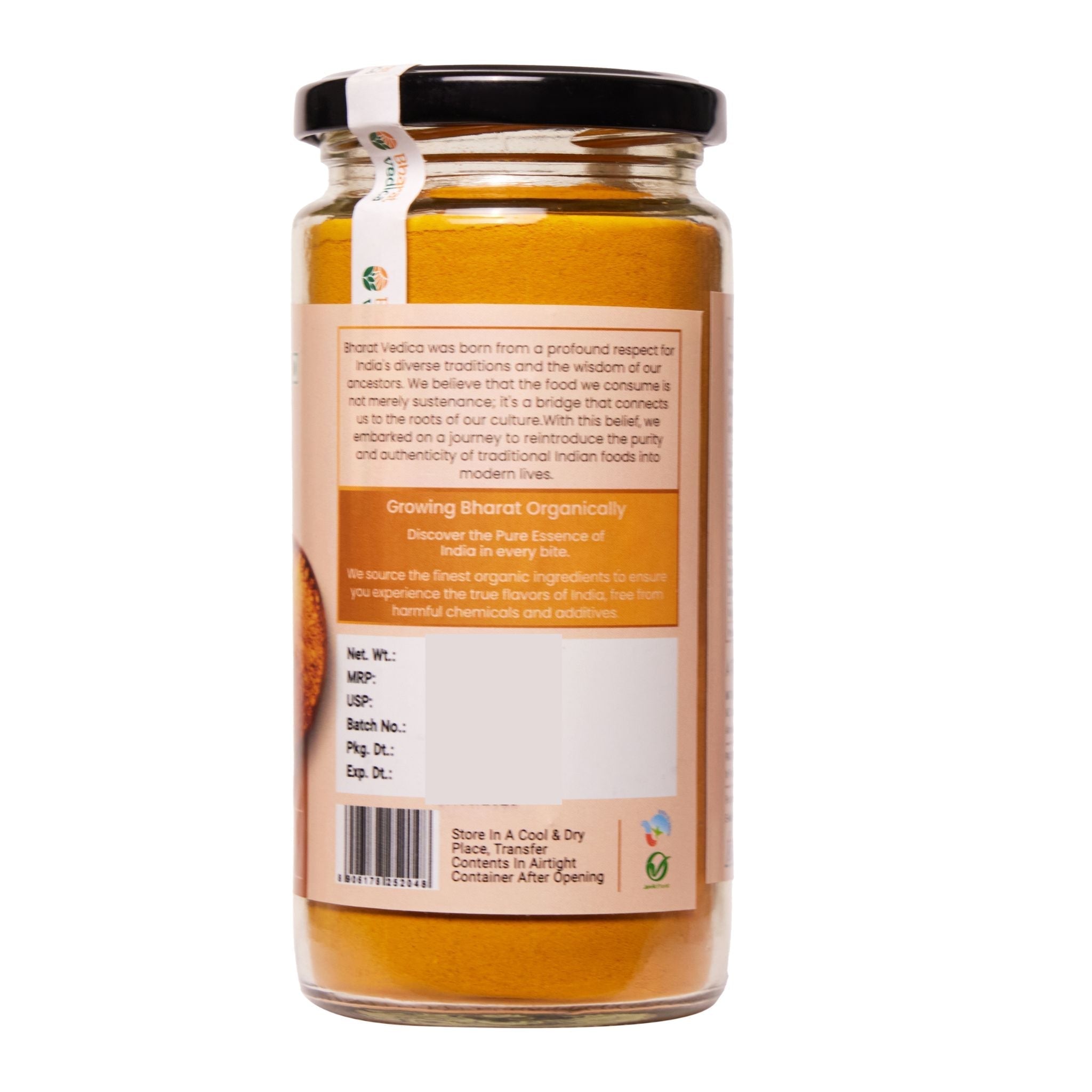 Bharat Vedica Organic Selam Turmeric Powder - Selam Haldi Powder