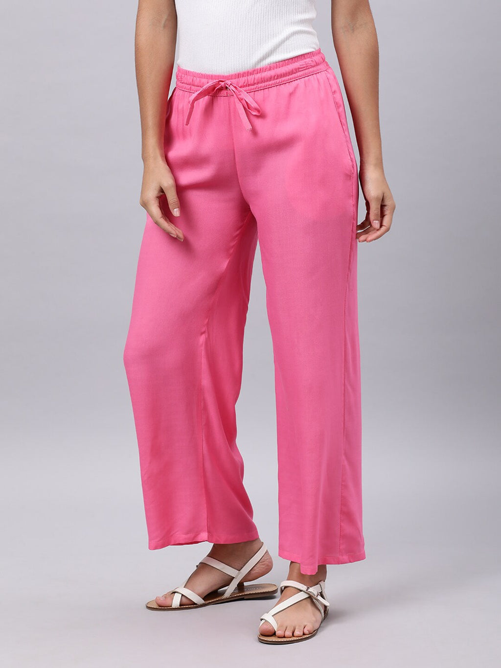 Souchii Women Pink Liva Palazzos