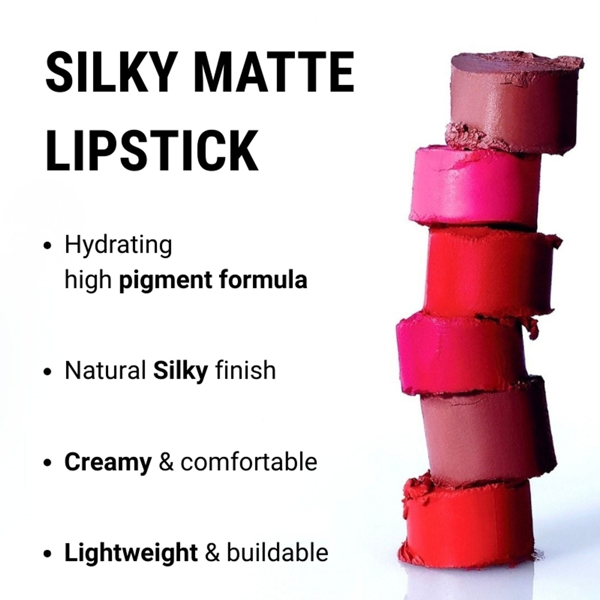 Europe Girl Silky Matte Lipstick - EG-17 Espresso