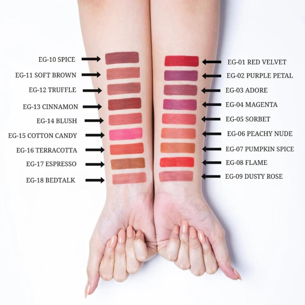 Europe Girl Silky Matte Lipstick - EG-17 Espresso