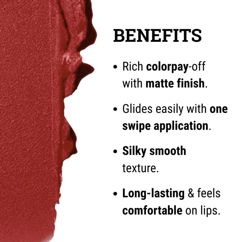 Europe Girl Silky Matte Lipstick - EG-12 Truffle
