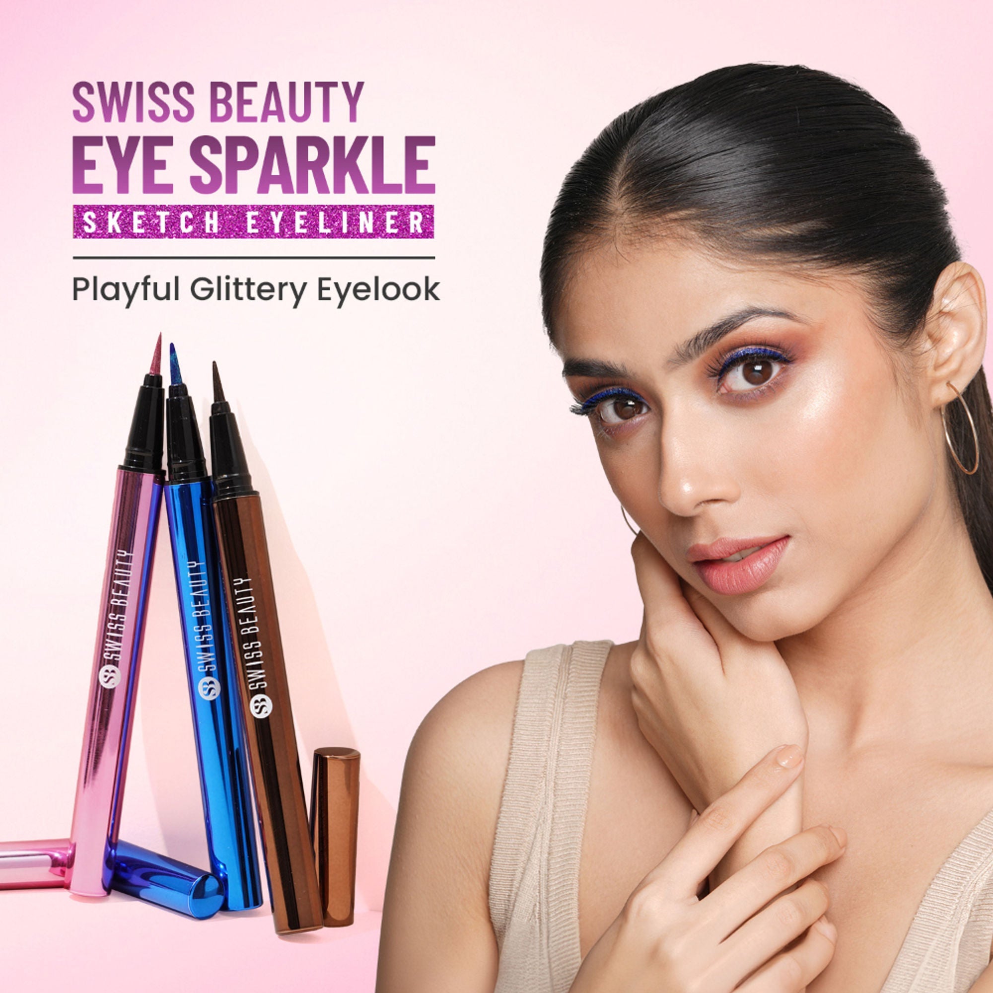 Swiss Beauty Eye Sparkle Sketch Liner - 6 Glitter Brown