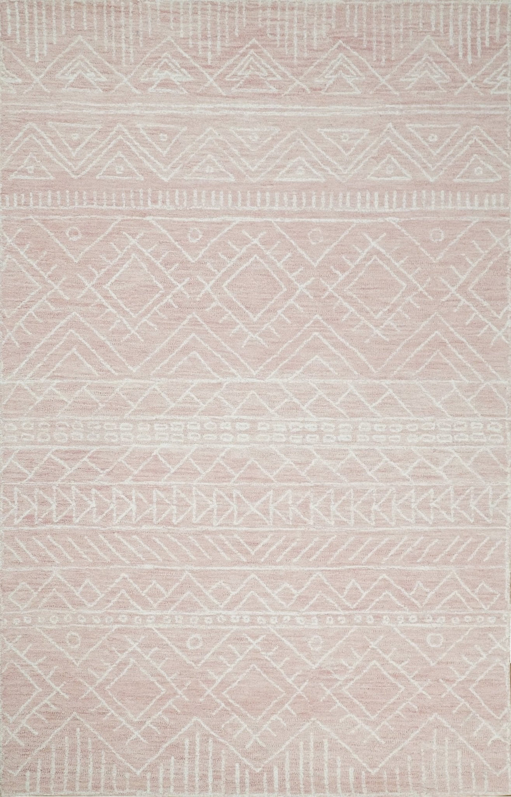 5x8 and 8x10 Hand Made Woolen Modern Pink Area Rug | AZT001