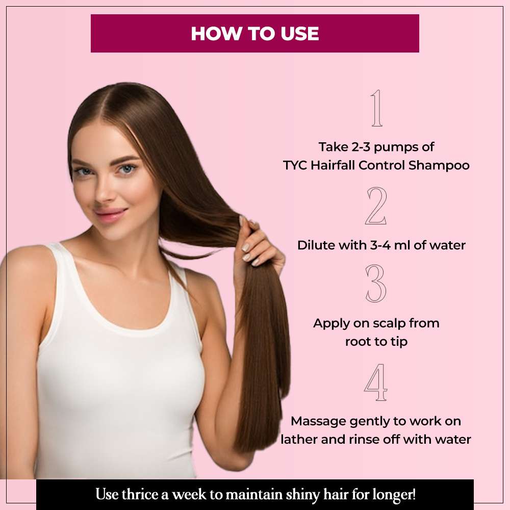 TYC Hair Fall Control Shampoo - Keratin + Bhringraj